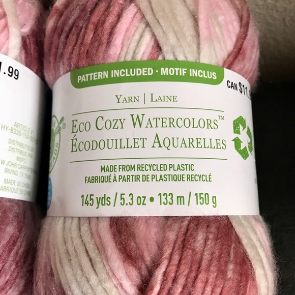 Loops & Threads Eco Cozy Watercolors Yarn in Rosewater - Picture 4 of 7